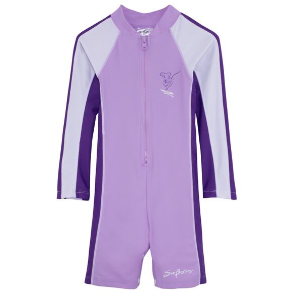 SunBusters Girls 4/5 Sunsuit UPF 50+ Mallow Purple NWT - Picture 1 of 2